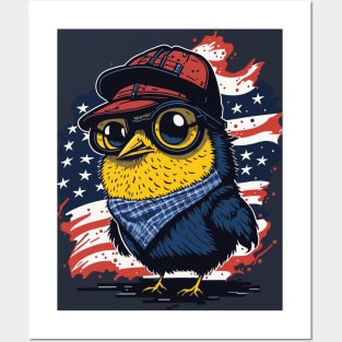 Patriotic Chicken Posters and Art